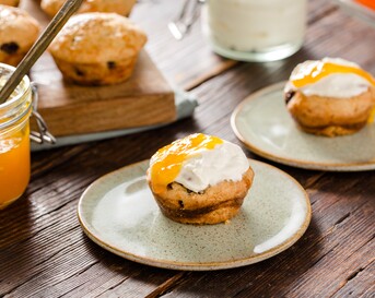 Scones met mandarijnenmarmelade