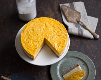 No-bake pompoencheesecake