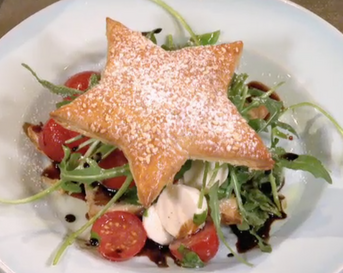 Italiaanse kerstster caprese