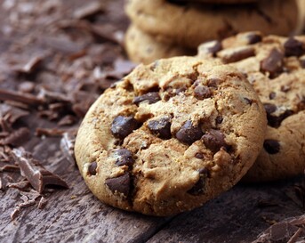 Brownies of chocolate chip cookies