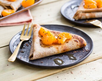 Gezonde crêpes suzette