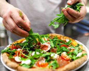 Pizza handen