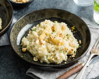 Risotto met witte asperges