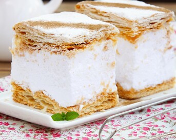 Milhojas de merengues