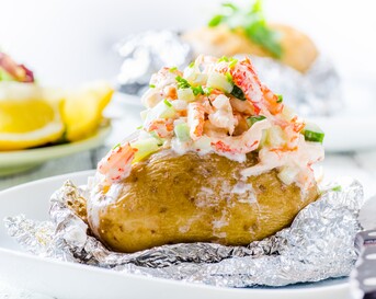 gepofte aardappel