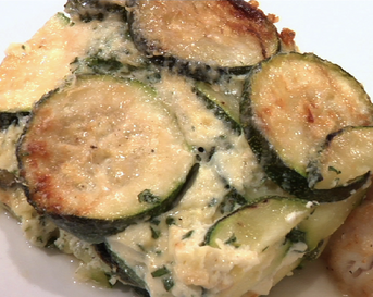 Courgette gratin