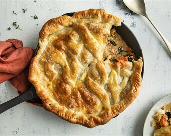 Eenpans chicken pot pie