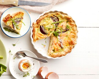 Mini quiche gerookte zalm