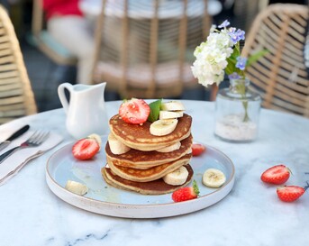 Vegan American pancakes
