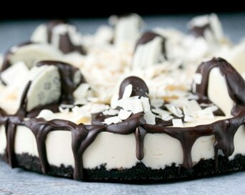 Oreo-cheesecake met witte chocolade