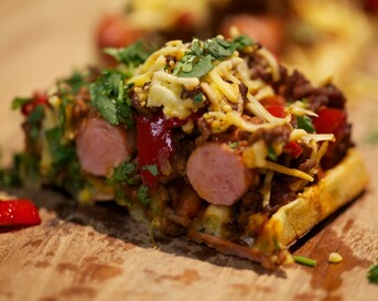 Hotdog-chiliwafels