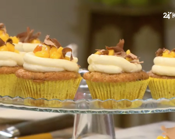 chocolate chip mango cupcakes