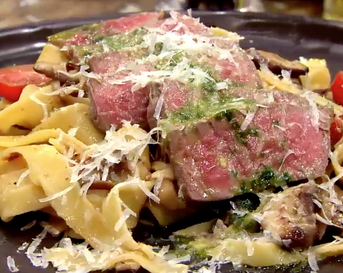 Pasta biefstuk