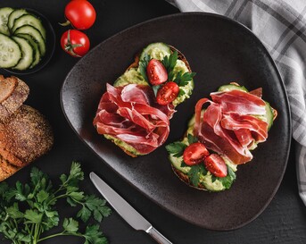 Italiaans broodje avocado