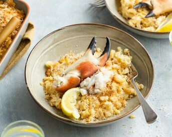 Mac and Cheese met krab