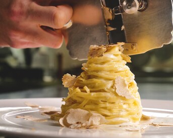 Pasta met verse truffel