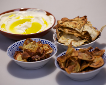 Flatbread knoflook
