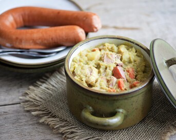 Vegetarische erwtensoep