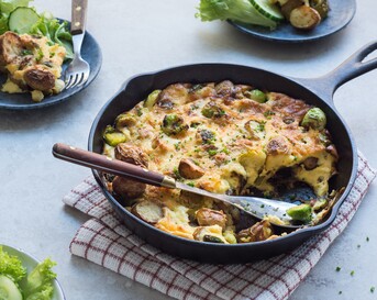 Spruitjes en krieltjesschotel