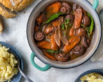 Nationale week zonder vlees - Champignon Bourguignon