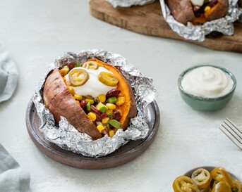 week zonder vlees - mexicaanse gepofte aardappel