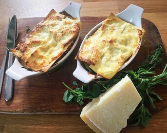 Lasagne met groene asperges