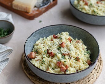 Risotto carbonara
