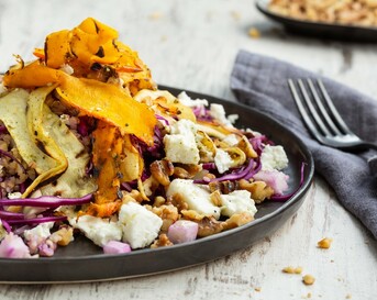 pompoensalade met feta