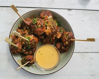 aioli en gehaktballen