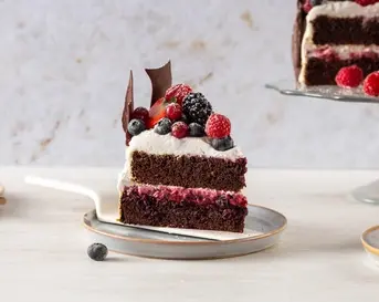 Lactosevrije Schwarzwalder kersentaart