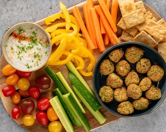 Falafel met zelfgemaakte mayonaise