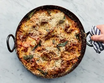 lasagne met aubergine