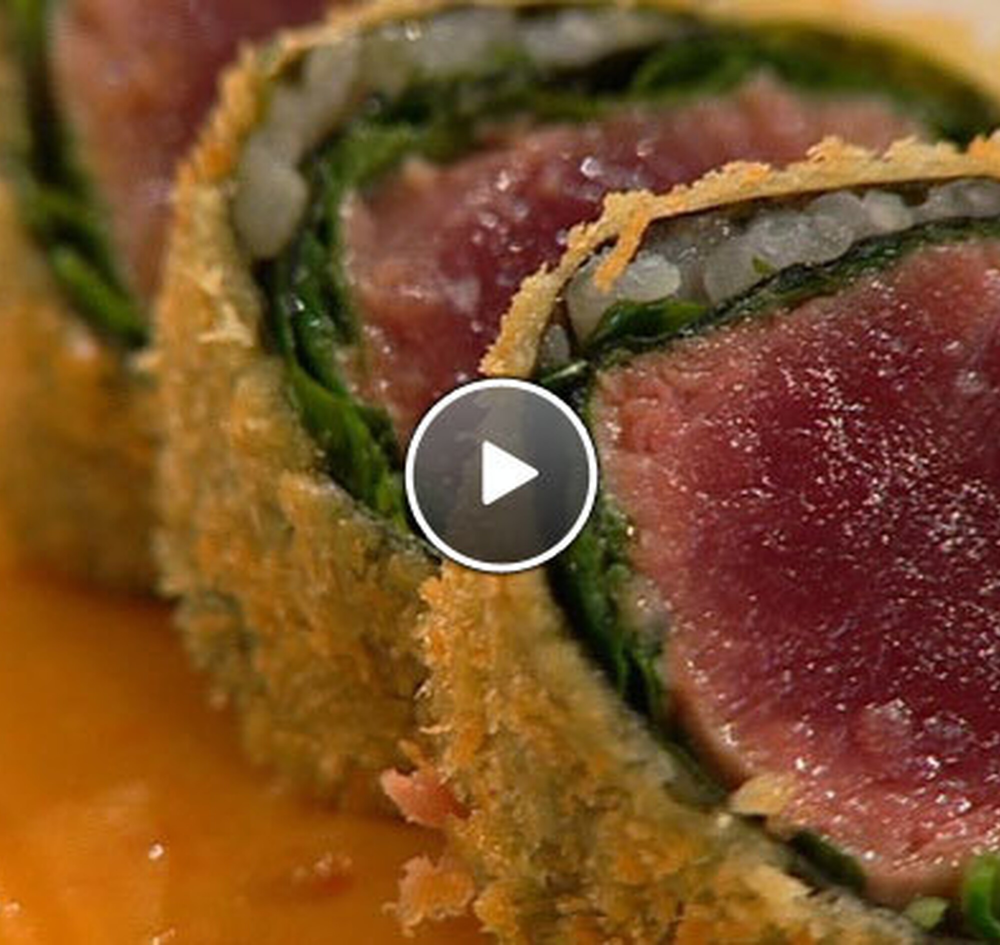 Krokante Tonijnsashimi in wasabi recept 24Kitchen