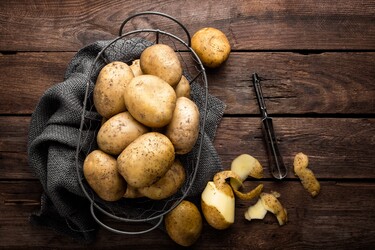 Aardappels schillen