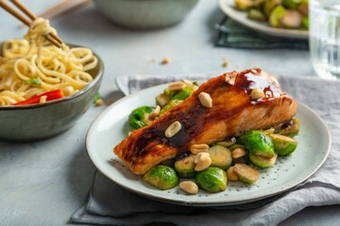 Makkelijke recepten: zalm op spruiten