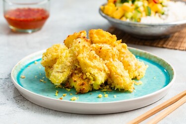 Visnuggets met chilidip