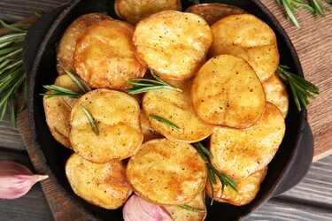 krokante aardappelschijfjes