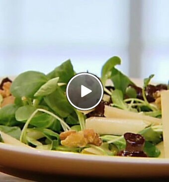 Salade met portchampignons