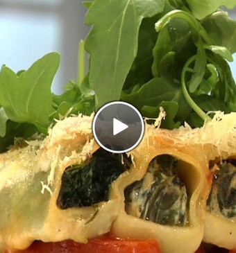 Spinazie-ricotta cannelloni