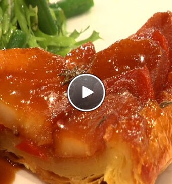 Tarte tatin van vergeten groente