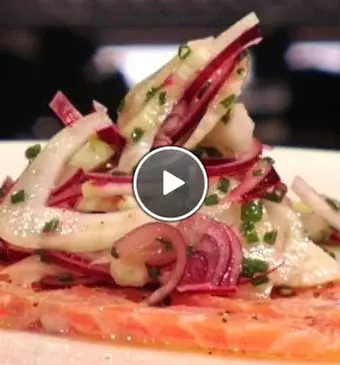 Gemarineerde zalm met venkelsalade