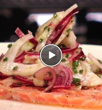 Gemarineerde zalm met venkelsalade