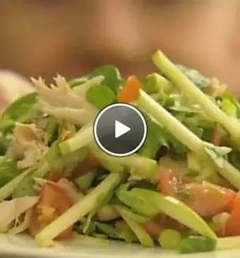 Salade met Granny Smith en makreel