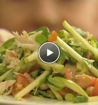 Salade met Granny Smith en makreel