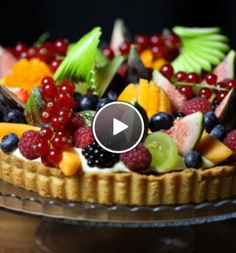 Frangipane taart met fruit