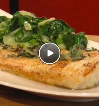 Gebakken zeetong uit de oven