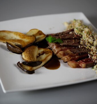 Gegrilde wagyu met krokante Japanse salsa