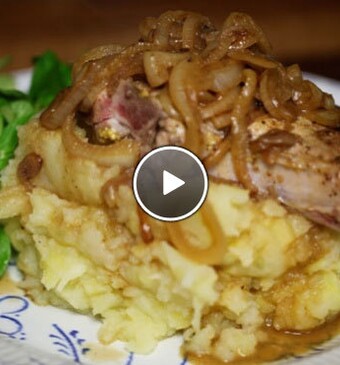 Hete bliksem met mosterdkarbonades