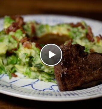 Andijviestamppot met filetlapjes