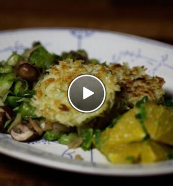 Roerbakspruitjes met rijstkoekjes